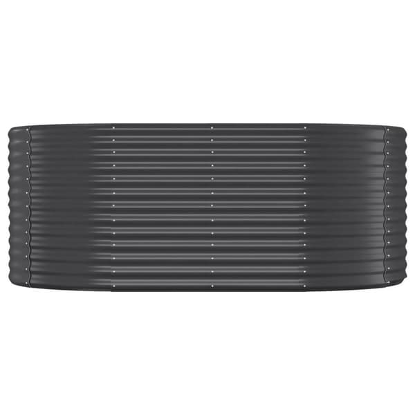 vidaXL plantekasse 175x100x68 cm pulverlakeret stål antracitgrå