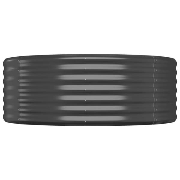 vidaXL plantekasse 507x100x36 cm pulverlakeret stål antracitgrå
