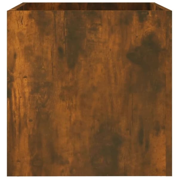vidaXL plantekasse 40x40x40 cm konstrueret træ røget egetræsfarve