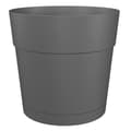 Miniatyrbillede 2 af 2: Blommorpanna och rund capri -rund - Plast - Vattentank - Diameter 30 cm - Anthracite - Artevasi