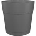 Miniatyrbild 1 av 2: Blommapanna och rund capri -rund - plast - vattentank - 35 cm diameter - Anthracite - Artevasi