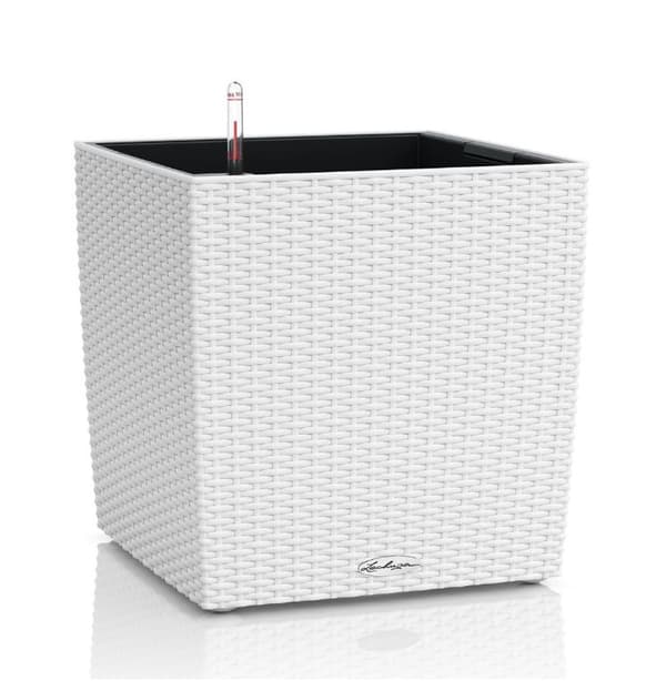 Självvattnande Kruka Cube Cottage 30cm vit