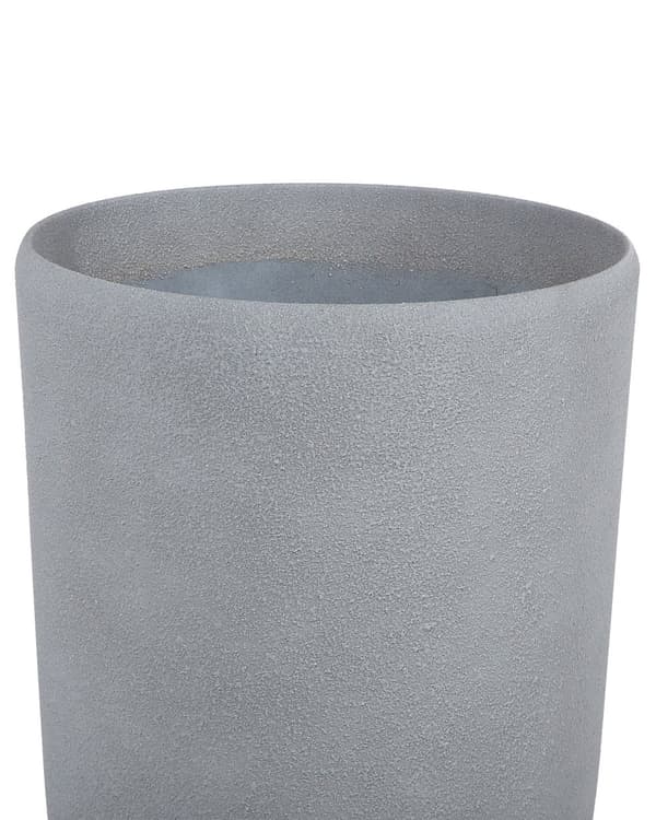 Kukkaruukku vaalea beige 23 x 42 x 23 cm kiviseos pyöreä polyhartsi pyöreä tyhjennysreikä