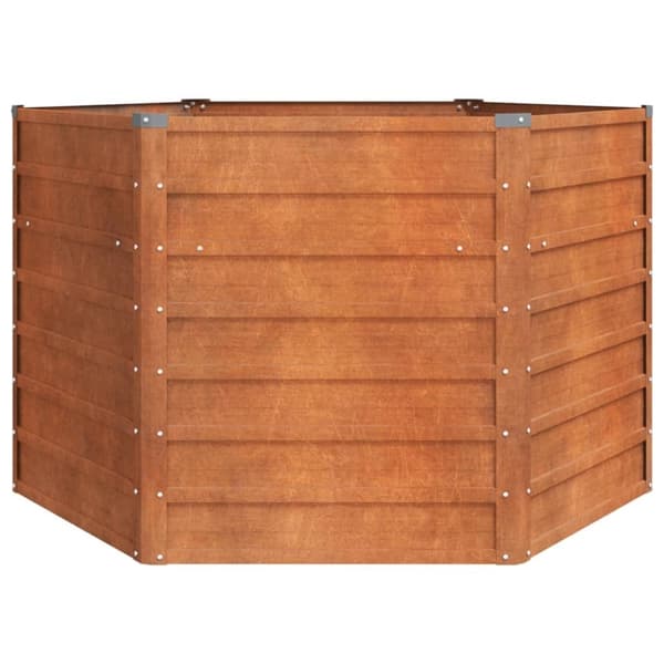vidaXL Høybed rust 129x129x77 cm cortenstål
