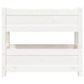 Miniatyrbilde 5 av 9: vidaXL Plantekasse hvit 77x25x66 cm heltre furu