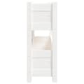 Miniatyrbilde 6 av 9: vidaXL Plantekasse hvit 77x25x66 cm heltre furu