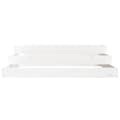 Miniatyrbilde 4 av 9: vidaXL Plantekasse hvit 107x107x27 cm heltre furu