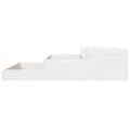 Miniatyrbilde 5 av 9: vidaXL Plantekasse hvit 107x107x27 cm heltre furu