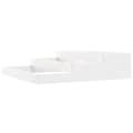 Miniatyrbilde 1 av 9: vidaXL Plantekasse hvit 107x107x27 cm heltre furu
