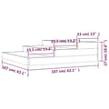 Miniatyrbilde 7 av 9: vidaXL Plantekasse 107x107x27 cm heltre furu
