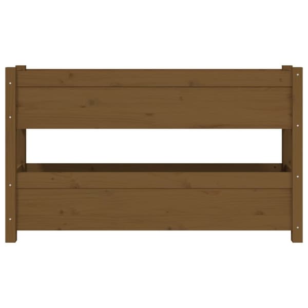 vidaXL Odlingslåda honungsbrun 112x25x66 cm massiv furu