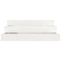 Miniatyrbilde 4 av 9: vidaXL Plantekasse hvit 78x78x27 cm heltre furu