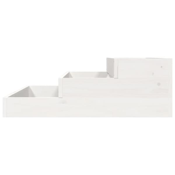 vidaXL Plantekasse hvit 78x78x27 cm heltre furu