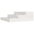 Miniatyrbilde 1 av 9: vidaXL Plantekasse hvit 78x78x27 cm heltre furu