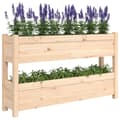 Miniatyrbild 4 av 11: vidaXL Odlingslåda 112x25x66 cm massiv furu