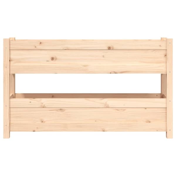 vidaXL Odlingslåda 112x25x66 cm massiv furu
