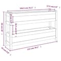 Miniatyrbild 9 av 11: vidaXL Odlingslåda 112x25x66 cm massiv furu