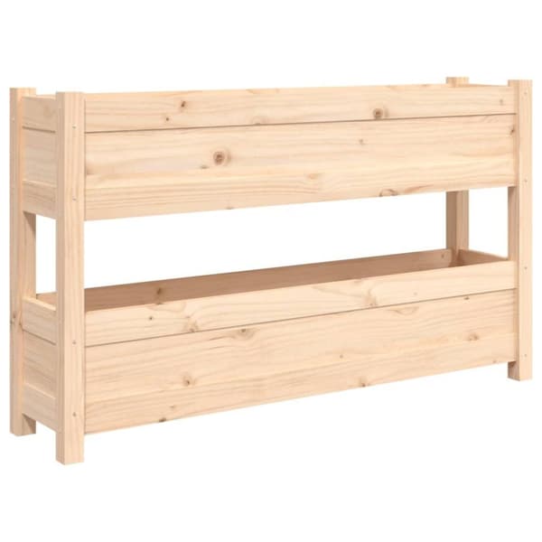 vidaXL Odlingslåda 112x25x66 cm massiv furu