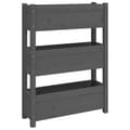 Miniatyrbilde 2 av 9: vidaXL Plantekasse grå 77x25x104,5 cm heltre furu