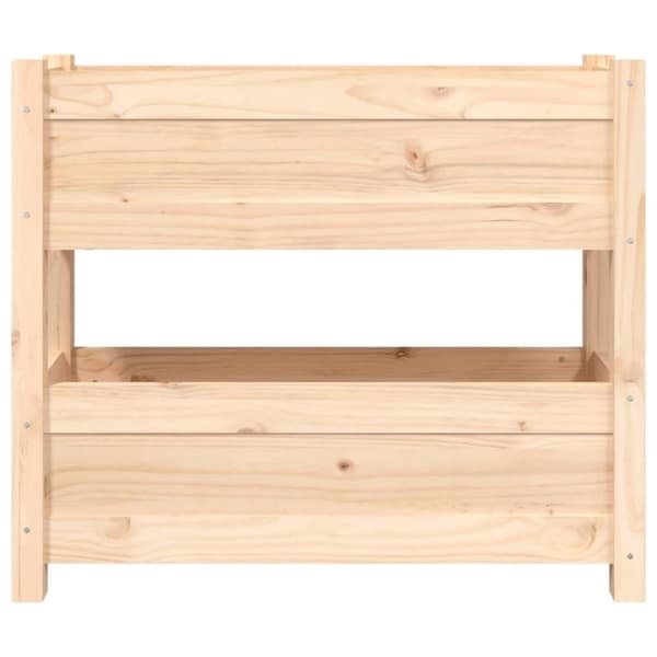 vidaXL Odlingslåda 77x25x66 cm massiv furu