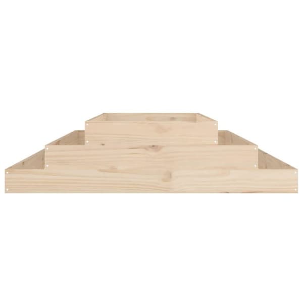 vidaXL Odlingslåda 110x110x27 cm massiv furu