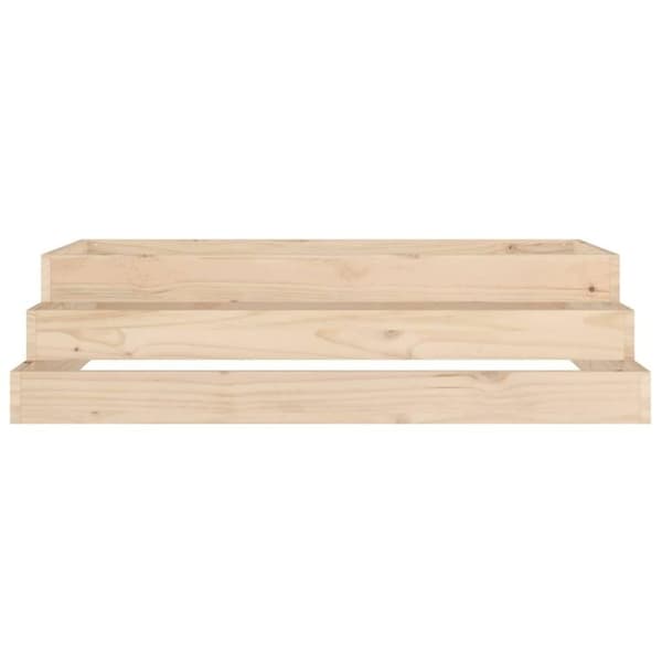 vidaXL Odlingslåda 110x110x27 cm massiv furu