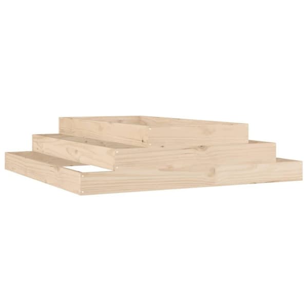 vidaXL Plantekasse 110x110x27 cm heltre furu