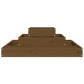 Miniatyrbilde 4 av 9: vidaXL Plantekasse honningbrun 80x80x27 cm heltre furu