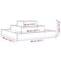 Miniatyrbilde 7 av 9: vidaXL Plantekasse honningbrun 80x80x27 cm heltre furu
