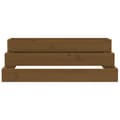 Miniatyrbilde 4 av 9: vidaXL Plantekasse honningbrun 80x80x27 cm heltre furu