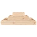 Miniatyrbilde 4 av 9: vidaXL Plantekasse 80x80x27 cm heltre furu