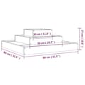 Miniatyrbilde 7 av 9: vidaXL Plantekasse 80x80x27 cm heltre furu
