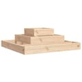 Miniatyrbilde 1 av 9: vidaXL Plantekasse 80x80x27 cm heltre furu