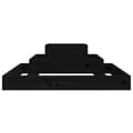 Miniatyrbilde 5 av 9: vidaXL Plantekasse svart 80x80x27 cm heltre furu