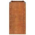 Pikkukuva 6 / 9: vidaXL Korotettu kukkalaatikko ruoste 100x40x77 cm Corten teräs