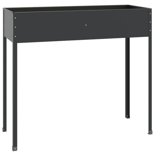 vidaXL plantekasse 100,5x40,5x90 cm galvaniseret stål antracitgrå