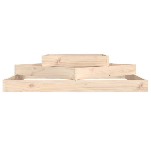 vidaXL plantekasse 112x112x27 cm massivt fyrretræ