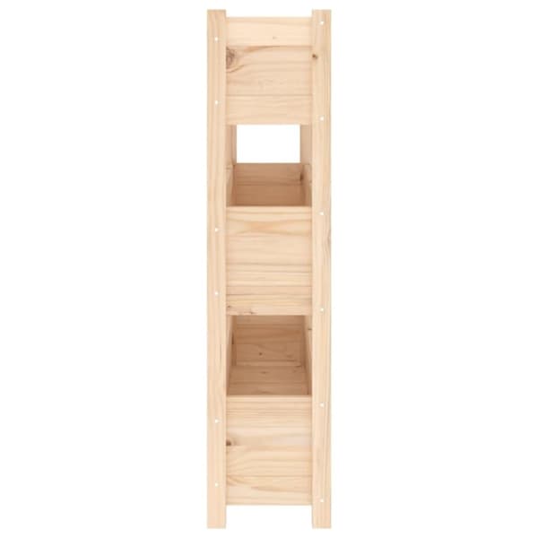 vidaXL plantekasse 112x25x104,5 cm massivt fyrretræ