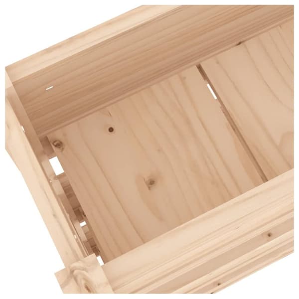 vidaXL plantekasse 112x25x104,5 cm massivt fyrretræ