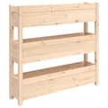Miniatyrbillede 1 af 11: vidaXL plantekasse 112x25x104,5 cm massivt fyrretræ