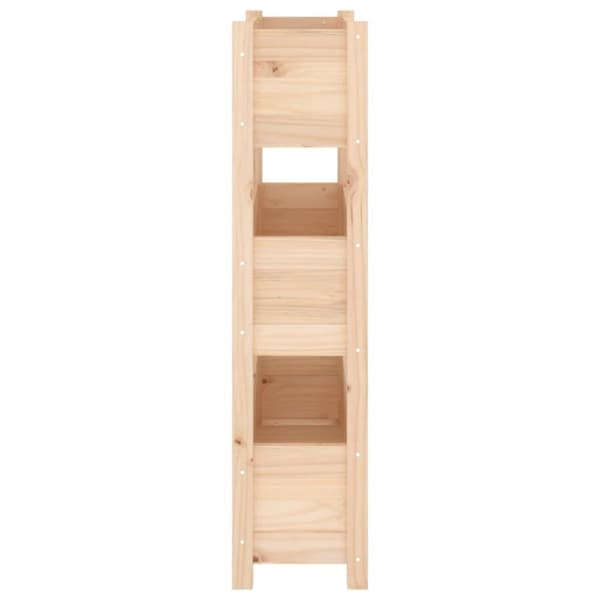 vidaXL plantekasse 77x25x104,5 cm massivt fyrretræ