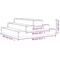 Miniatyrbillede 7 af 9: vidaXL plantekasse 80x80x27 cm massivt fyrretræ gyldenbrun