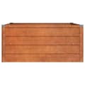 Pikkukuva 5 / 8: vidaXL Korotettu kukkalaatikko ruoste 100x100x45 cm Corten teräs