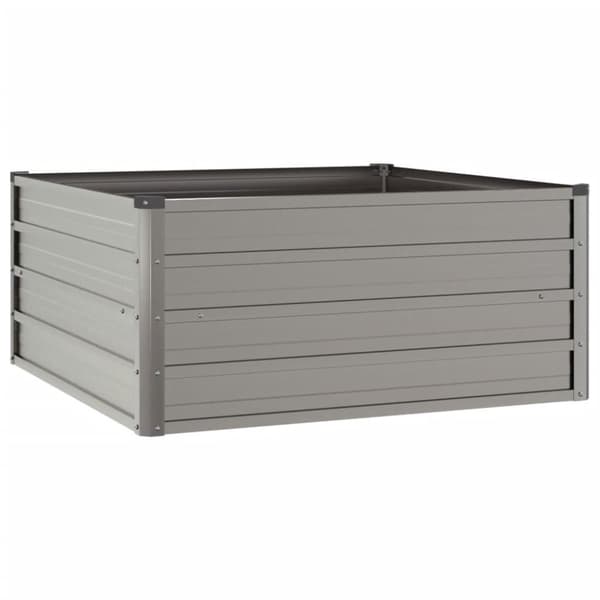 vidaXL Korotettu kukkalaatikko ruoste 100x100x45 cm Corten teräs