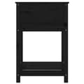 Miniatyrbilde 5 av 9: vidaXL Plantekasse med hylle svart 54x54x81 cm heltre furu