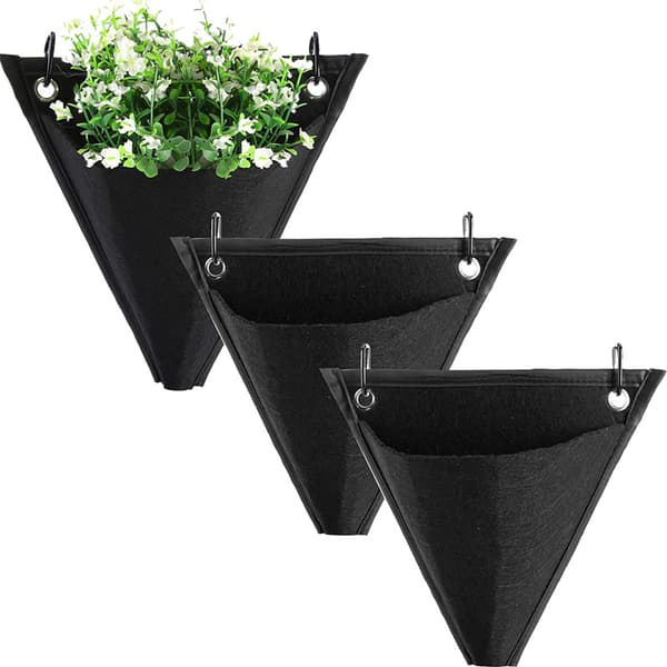 INF Hagearbeid Flower Container Plant Grow Bag 3-Pack Sort