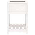 Miniatyrbilde 4 av 9: vidaXL Plantekasse med hylle hvit 54x54x81 cm heltre furu