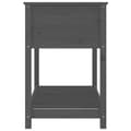 Miniatyrbilde 5 av 9: vidaXL Plantekasse med hylle svart 111,5x54x81 cm heltre furu