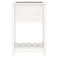 Miniatyrbilde 4 av 9: vidaXL Plantekasse med hylle hvid 54x34,5x81 cm heltre furu