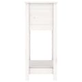 Miniatyrbilde 5 av 9: vidaXL Plantekasse med hylle hvid 54x34,5x81 cm heltre furu